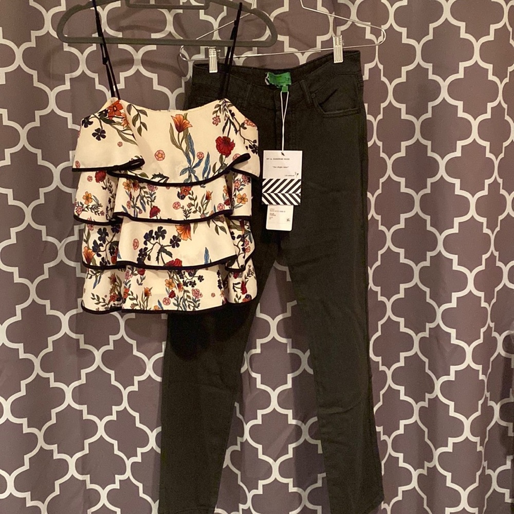 🍎Ruffle Top and Sandrine Rose Pants